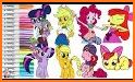 Little Pony Unicorn Coloring Book related image