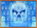 Flaming Skull Keyboard Theme related image