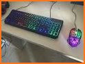 Christmas Neon Light Keyboard Background related image