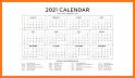 English Calendar 2021 related image