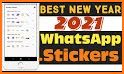 New Year Stickers 2021 WAStickerApps related image