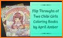 Cute Girl Coloring Book related image