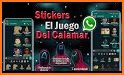 juego del calamar stickers related image