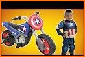 Captain of America Moto Robot Transform Dino Wars related image