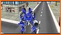 US Police Flying Horse Robot Bike Transform Game related image