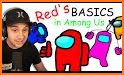 Red Baldi's Basics In Among Mod related image