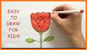 ✏️🌷How to draw a rose and flowers step by step related image