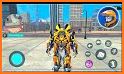 Flying Hawk Robot Transforming Car, Moto Bike Game related image