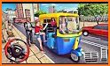 Modern Tuk Tuk Auto Rickshaw: City Driving related image