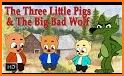 Three Little Pigs - Fairy Tale with Games Free related image