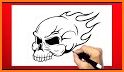 Skull Fire Coloring Pages related image