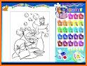 Mermaid coloring games related image