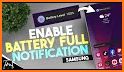 Battery full charge notification related image