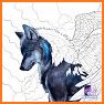 Wolf Coloring Book - Color by number paint games related image