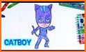 PJ Super Masks Heroes Coloring Book related image