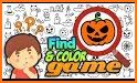 Halloween games free coloring related image