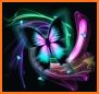 Glow 3D Neon Butterfly Theme related image