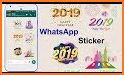 Happy New Year 2019 Stickers related image