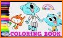 Gumballl : Coloring for Darwin related image