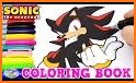 Coloring Book for Sonic related image