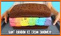 Rainbow Ice Cream Sandwich Maker🌈 Ice Cream Shop related image