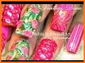 Pink Neon Flower Glitter Bling Theme related image