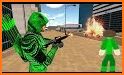 Flying Green Stickman Rope Hero Gangstar Crime related image