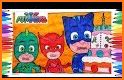 Gekko pj coloring masks book related image