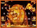 Live Fire Lion Keyboard Theme related image