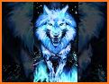 Blue Ice Fire Wolf Wallpaper related image