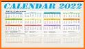 2022 Calendar in English related image