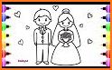 Wedding Glitter Coloring Pages For Kids related image