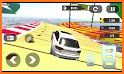 Mega Ramp Superhero car racing game: GT car stunts related image