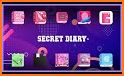 Glitter Secret Diary With Lock related image