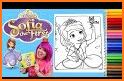 Sofia Princess Coloring Book related image