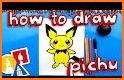 Poke coloring pika mon related image