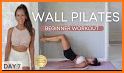 Wall Pilates workout at home related image