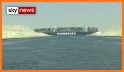 Suez canal stuck ship game related image