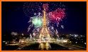 Eiffel Tower Night Light Show Live Wallpaper related image