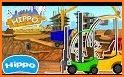 Hippo builder. Building machines related image