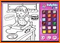 Kitchen Cooking Coloring - kids Coloring Game related image