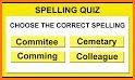 A spelling quiz: Spell it game related image