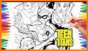 coloring pages teen titans related image