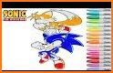 Sonic hedgehog coloring book related image