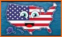 50 US States Map, Capitals & Flags - American Quiz related image