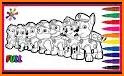 paww coloring puppy patroll game related image