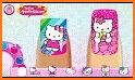 Kitty Nail Art Design & Coloring Game related image