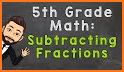 Add and subtract fractions - 5th grade math skills related image