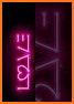 Cool Wallpaper Neon Love Theme related image