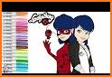 coloring book lady miraculous bug related image